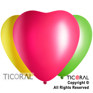 GLOBO SEMPERTEX CORAZON 12 FASHION SURTIDO TROPICAL x 50