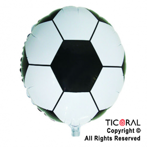 GLOBO MYLAR REDONDO 18  PELOTA FUTBOL ENVASADO HS7958-M-1 X 1