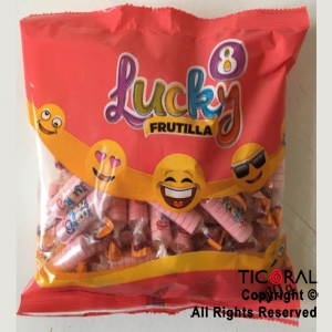 PASTILLAS LUCKY 8 SABOR FRUTILLA x 200GR