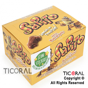 SAPITO RELLENO DULCE DE LECHE X 24 UNIDADES  (10GR C/U ) X 1
