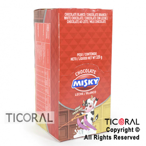 CHOCOLATE MISKY BLANCO X 20 UNIDADES (8GR C/U)  X 1