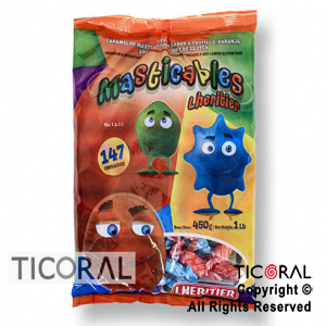 CARAMELO MASTICABLES X 147 UNIDADES (450GR) x 1