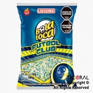GOLO CHUPETIN BOLALOCA FUTBOL BOCA X 24 UNIDADES (18GR C/U)  X 1