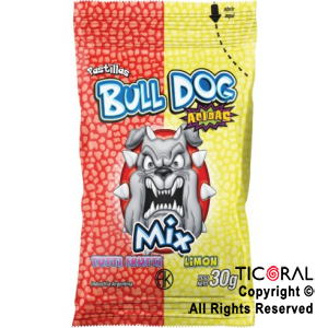 PASTILLAS BULL DOG MIX  X12 SOBRES X 30gr c/u TUTTI-LIMON
