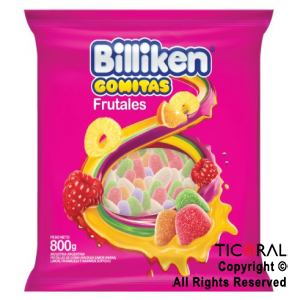 GOMAS BILLIKEN FRUTALES X 800GR x 1