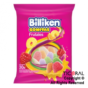 GOMAS BILLIKEN FRUTAL 12 SOBRES X 30GR x 1
