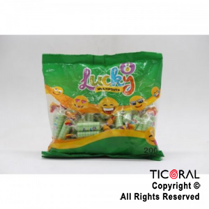 PASTILLAS LUCKY 8 SABOR MULTIFRUTA x 200GR