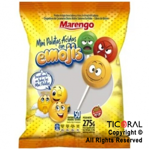 MINIPALETA ACIDA EMOJIS X 50 UNIDADES x 1