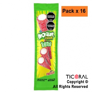 MOGUL EXTREME TUBITOS FRUTILLA 16 X 15 GR x 1