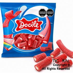 STICK BITE SIZE FRUTILLA ACIDA TUBITOS 500 GR