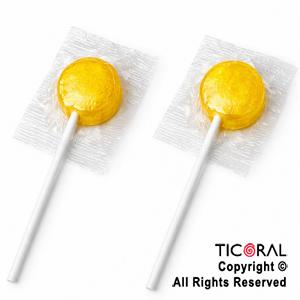 CHUPETIN MINI PALETA AMARILLO TOPOLIN X 50 UNIDADES