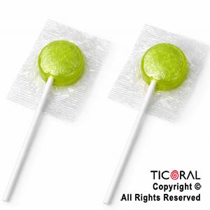 CHUPETIN MINI PALETA VERDE MANZANA TOPOLIN X 50 UNIDADES