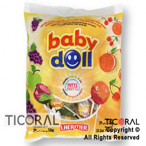 GOLO CHUPETIN BABY DOLL CON RELLENO MASTICABLE 24 UNIDADES