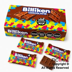 CHOCOLATIN LECHE BILLIKEN X 20 UNIDADES (8GS C/U)