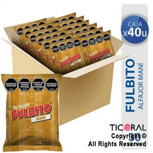 ALFAJOR FULBITO MANI X 40 UNIDADES x 1