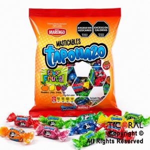 CARAMELOS TAPONAZO MASTICABLES FRUTALES 250 GR X 100 UNIDADES