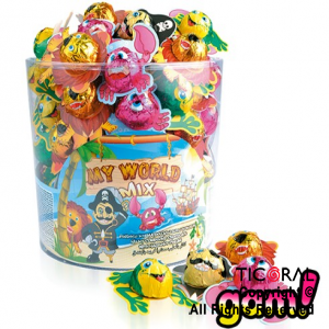 GOLO BOMBOM CHOCOLATE MY WORLD X 100 UNIDADES (de 8grms c/u)