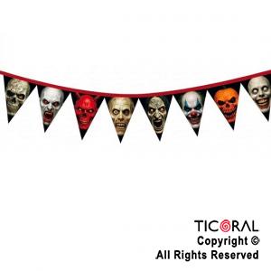 BANDERIN HALLOWEEN ROSTROS
