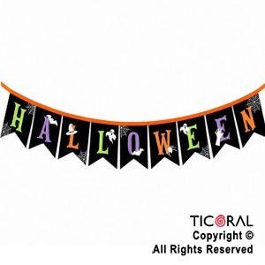 BANDERIN HALLOWEEN LETRAS FLUO