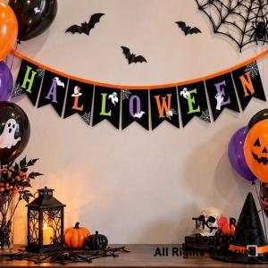 BANDERIN HALLOWEEN LETRAS FLUO