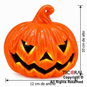 CALABAZA CON LUZ HALLOWEEN
