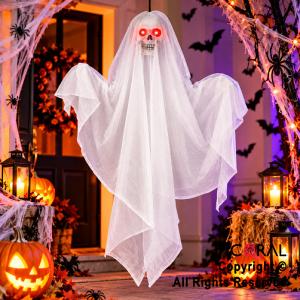 COLGANTE FANTASMA DE LA OSCURIDAD LUMINOSO LED Y SONIDO