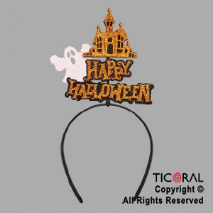VINCHA HAPPY HALLOWEEN CASTILLO FANTASMA x 1