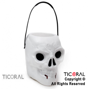 CARAMELERA CALAVERA BLANCA HALLOWEEN x 1