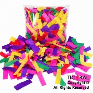 CONFETTI RECTANGULAR MULTICOLOR X 50 GRS