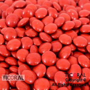 LENTEJAS DE CHOCOLATE CHOOK COLOR ROJO X 500GR x 1