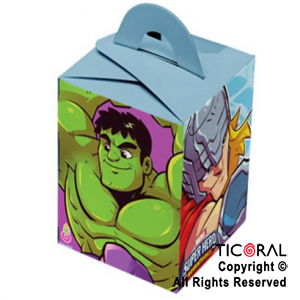 caja regalo sorpresa superhéroes
