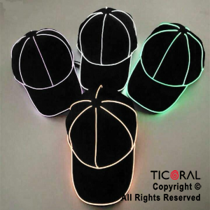 SOMBRERO GORRA TRUCKER CON HILO LED COLORES SURTIDOS x 1
