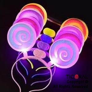 VINCHA CANDY LUMINOSA COLORES SURTIDOS  X 1