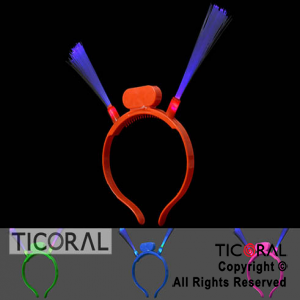 VINCHA FIBRA OPTICA LED COLORES SURTIDOS X 1