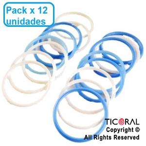 MINI PULSERA ARGENTINA GRUESA x 12