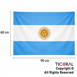 BANDERA TELA ARGENTINA CON SOL 60 X 90 CM - (CH4025)