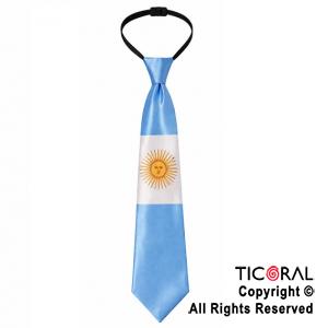 CORBATA DE TELA ARGENTINA CON SOL