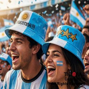 SOMBRERO PLASTICO PILUSO ARGENTINA x 6