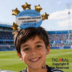 VINCHA ARGENTINA FRASES SURTIDAS (PACK X 6 UNIDADES)