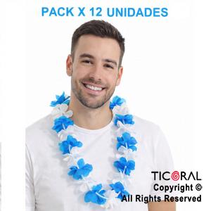 COLLAR HAWAIANO COLOR ARGENTINA x 12
