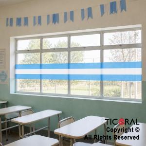 BANDERA ARGENTINA DECORATIVA 40CM ANCHO X 3MT LARGO X1