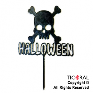 CAKE TOPPER CALAVERA HALLOWEEN X 1