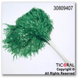 PORRA LARGA PLASTICA VERDE x 10
