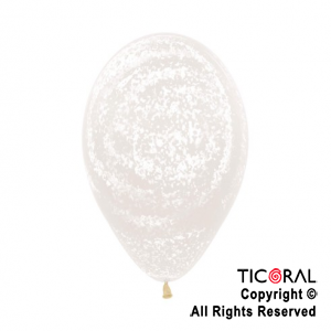 GLOBO SEMPERTEX R12 INF CRISTAL TRANSPARENTE GRAFFITI INVIERNO TINTA SURTIDA x 50