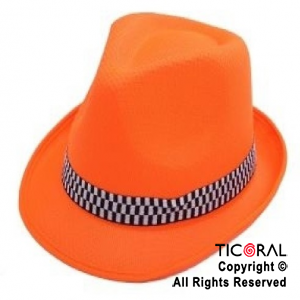 SOMBRERO TANGUERO FUNYI NARANJA NEON X 1