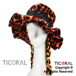SOMBRERO CAPELINA A.PRINT CON PELUCA HS738 x 1