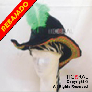 SOMBRERO CON PLUMA HS761 x 1