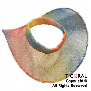 SOMBRERO CAPELINA ARCO IRIS CON BRILLO x 1