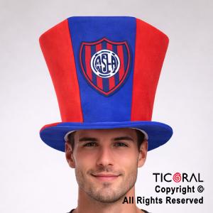 SOMBRERO GALERA HEXAGONAL CON ESCUDO SAN LORENZO x 1