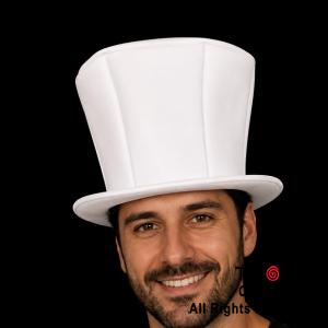 SOMBRERO GALERA HEXAGONAL BLANCO